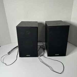 Sony SS-CMX500U Bookshelf Speakers Pair 2 Wired Black Home Audio 6 Ohm Compact